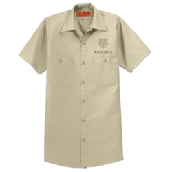 Red Kap Tall Short Sleeve Industrial Work Shirt - $24.00